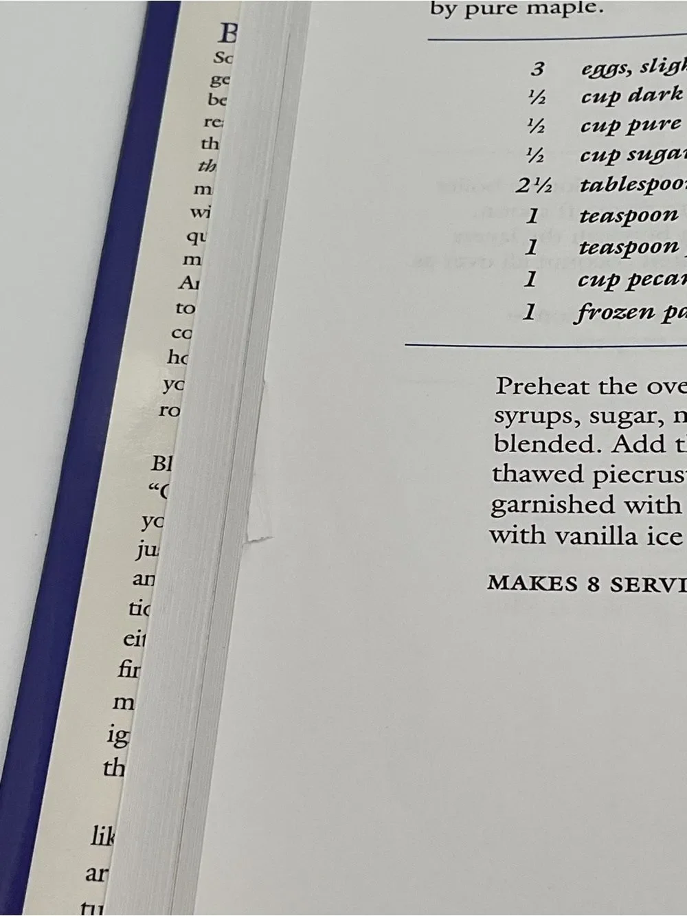 Cookbook by Jane & Michael Stern - Cream/Blue
